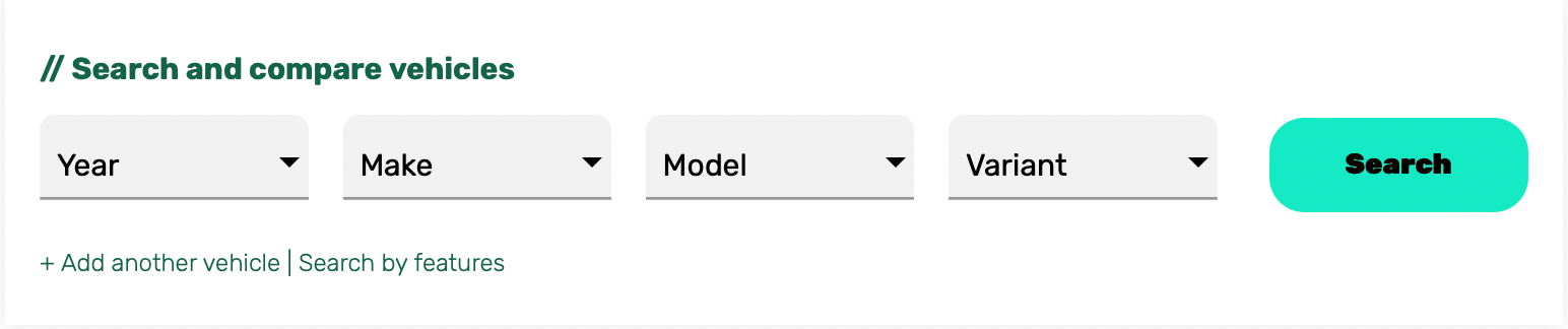 Search and Compare Vehicles